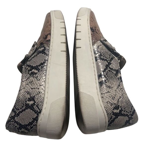 Naturalizer Hawthorn Snake Print Leather Slide Sneaker Loafers Side 7.5 - Picture 5 of 11